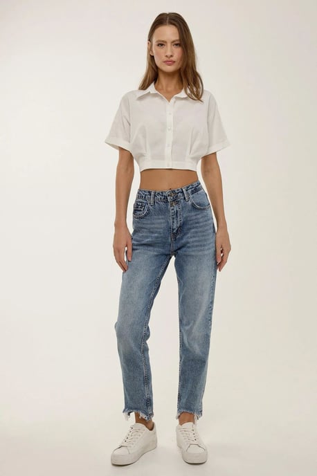 Kurzes ärmelloses Crop-Shirt - Image 3