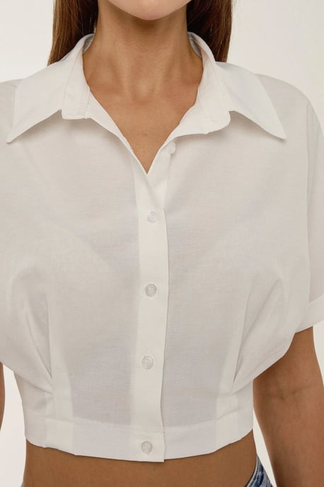 Kurzes ärmelloses Crop-Shirt - Image 5