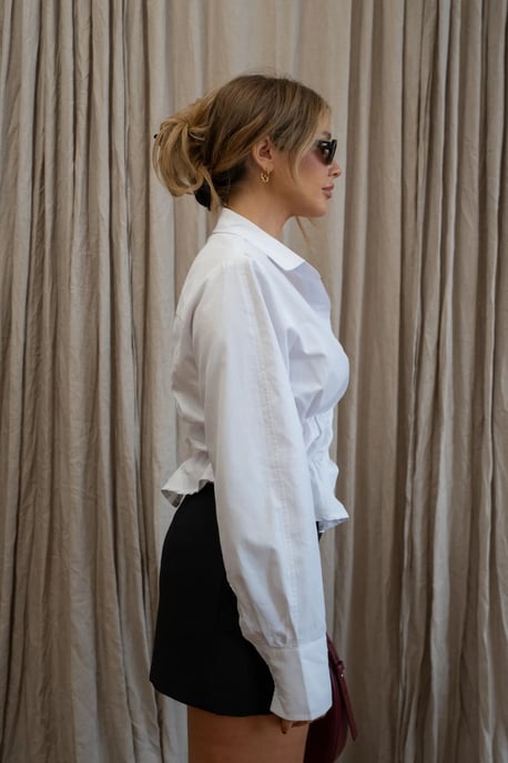 Valletta Weißes Button-Up-Shirt - Image 3
