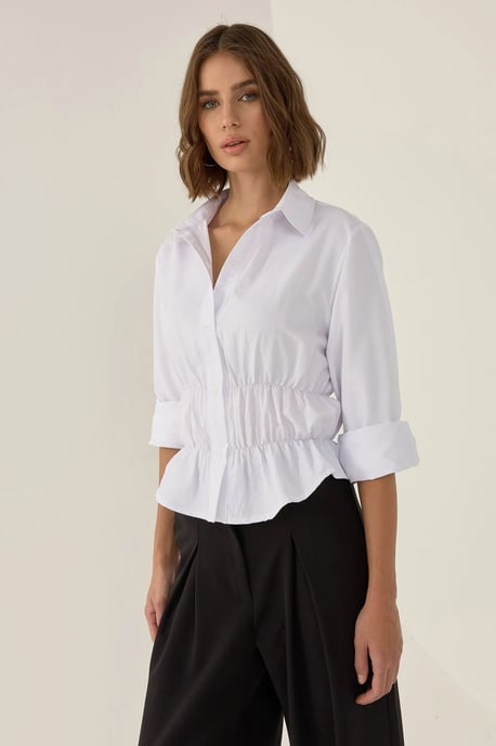 Valletta Weißes Button-Up-Shirt - Image 5