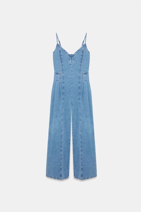 Weitgeschnittene Denim-Jumpsuit - Image 5