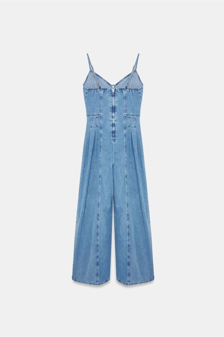 Weitgeschnittene Denim-Jumpsuit - Image 6