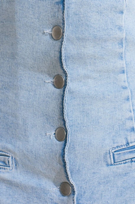 Slim Fit Denim Trägerspielanzug - Image 4
