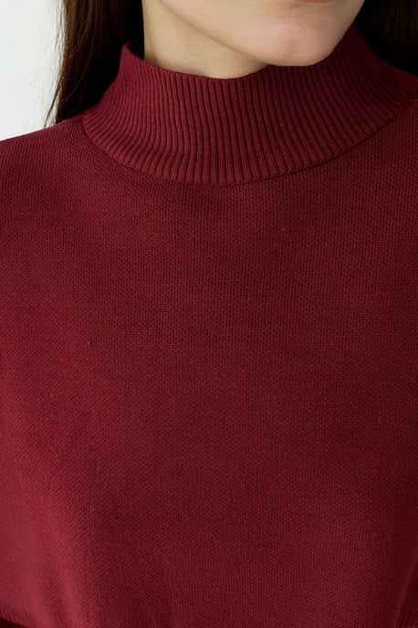 Hochgeschlossener Crop-Pullover - Image 3