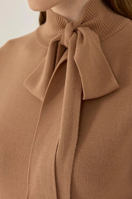 Schwangerschaftsstrickpullover mit Schleifendetails - Image 2