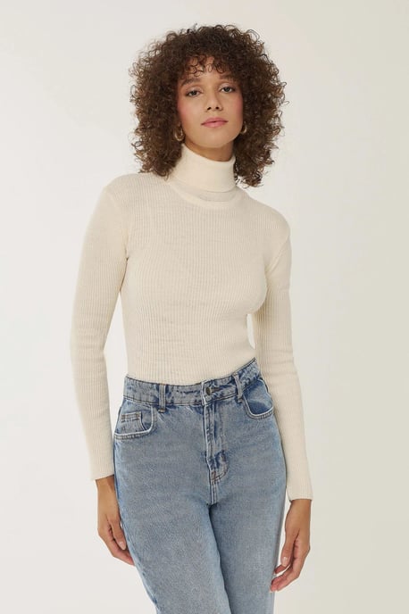 Slim Fit Rollkragenpullover - Image 2