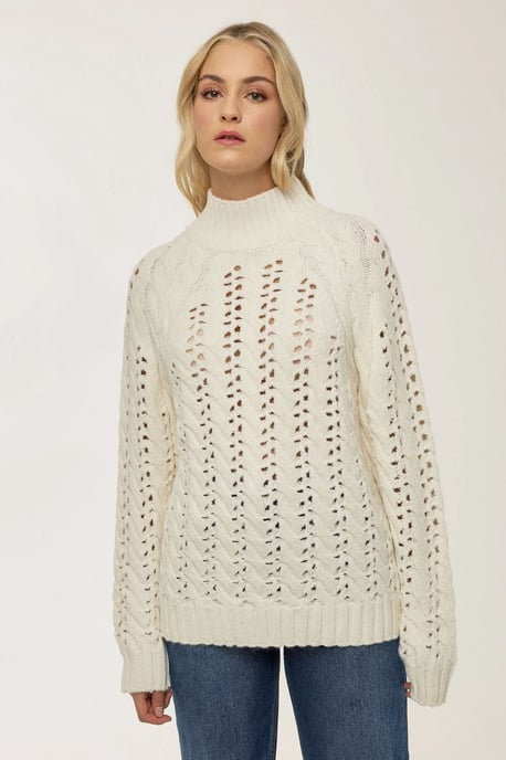 Regular Fit Lochstrickpullover - Image 1
