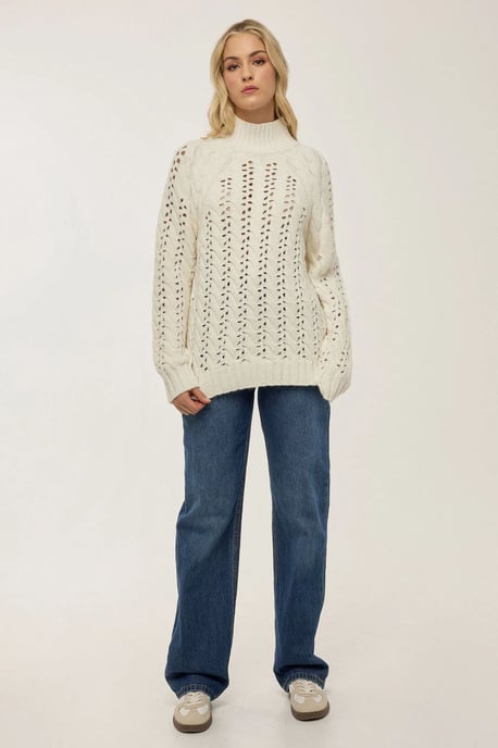 Regular Fit Lochstrickpullover - Image 2