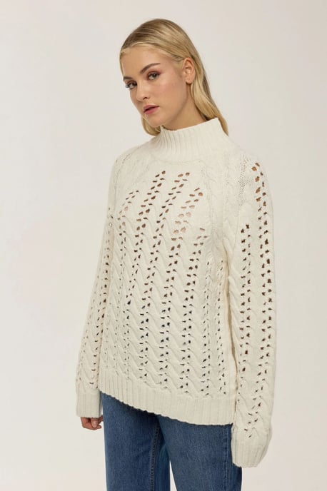 Regular Fit Lochstrickpullover - Image 3