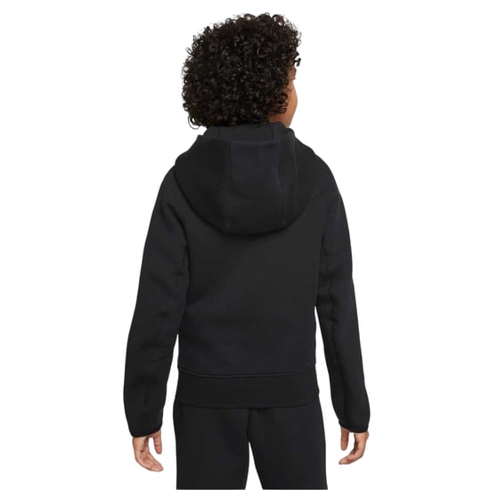 Nike - Hoodie mit durchgehendem Reißverschluss für Kinder, Fleece (Schwarz) - Image 2