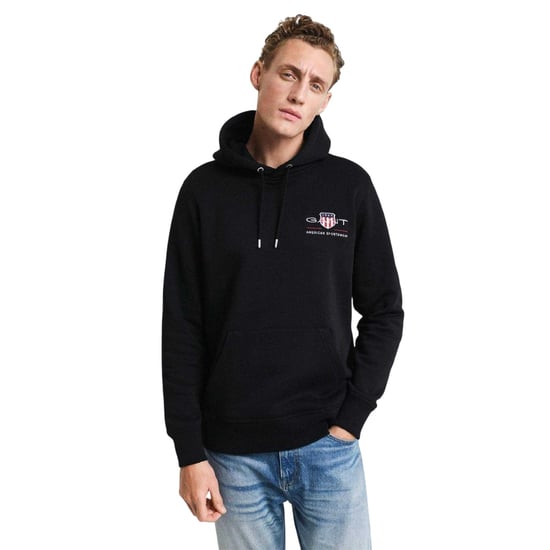 Gant - Kapuzenpullover für Herren (Schwarz) - Image 1