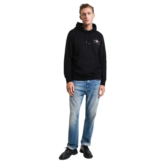 Gant - Kapuzenpullover für Herren (Schwarz) - Image 3