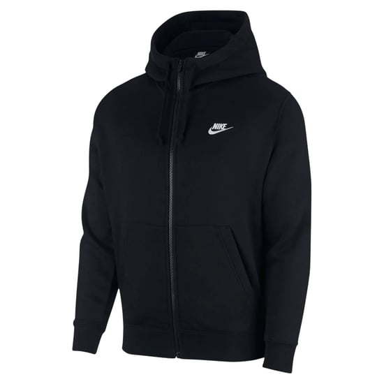 Nike - "Sportswear Club" Hoodie mit durchgehendem Reißverschluss für Herren (Schwarz) - Image 2