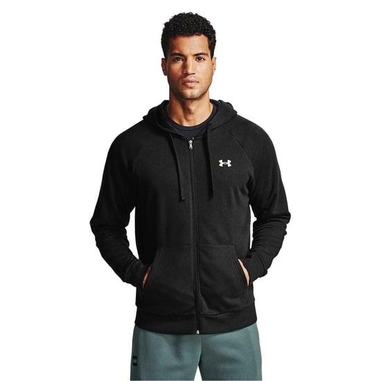 Under Armour - "Rival" Hoodie mit durchgehendem Reißverschluss für Herren, Fleece (Schwarz) - Image 1