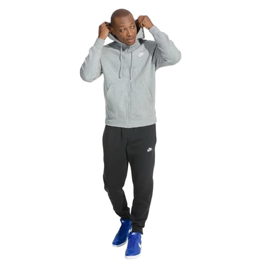 Nike - "Sportswear Club" Hoodie mit durchgehendem Reißverschluss für Herren (Grau) - Image 1