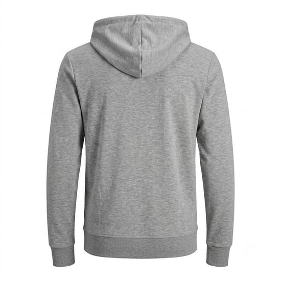 Jack And Jones - Hoodie mit durchgehendem Reißverschluss für Herren, Groß und Hoch (Grau meliert) - Image 3