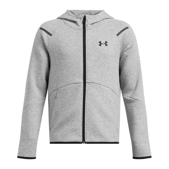Under Armour - "Unstoppable" Hoodie mit durchgehendem Reißverschluss für Kinder, Raglanärmel (Grau) - Image 1