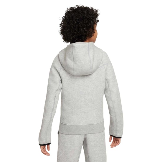 Nike - Hoodie mit durchgehendem Reißverschluss für Kinder, Fleece (Grau/Schwarz) - Image 2