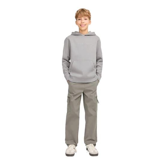 Jack And Jones - Kapuzenpullover für Kinder, Sternemuster (Äußerst Grau) - Image 4
