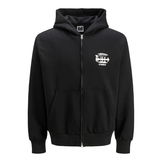 Jack And Jones - Hoodie mit durchgehendem Reißverschluss für Herren, Regulär (Schwarz) - Image 1