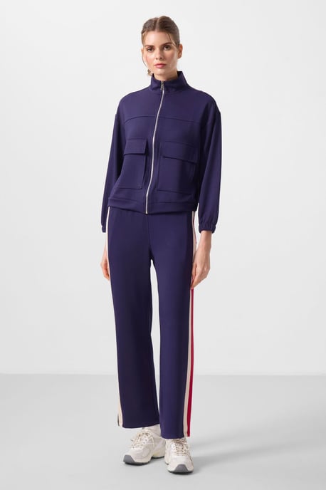 Übergrößen Geschneiderter Zip-Knit-Oberteil - Image 4