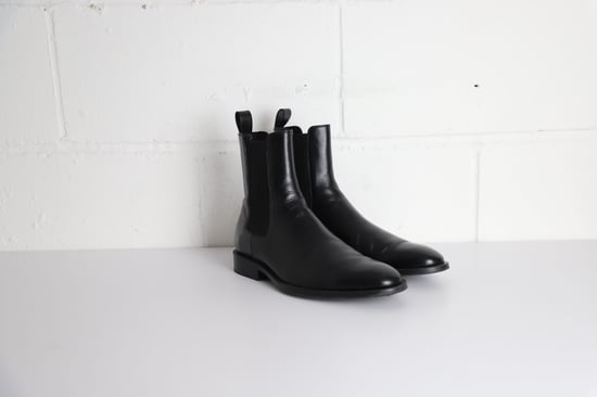 Balenciaga Midnight Chelsea Boots aus schwarzem Leder - Image 1