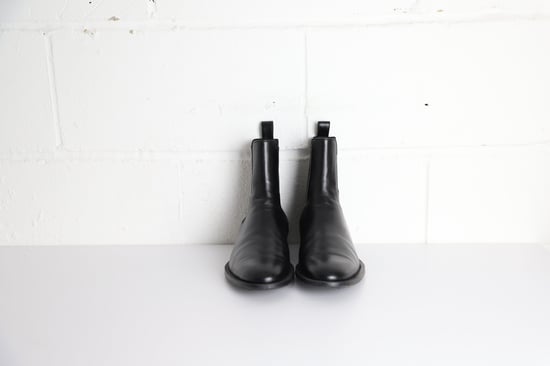 Balenciaga Midnight Chelsea Boots aus schwarzem Leder - Image 4