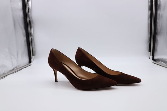Gianvito Rossi 70 Pumps aus braunem Wildleder - Image 6