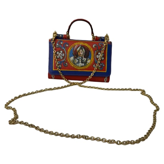 Dolce & Gabbana Sicily Von Tasche mit Print aus mehrfarbigem Leder - Image 1
