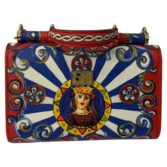 Dolce & Gabbana Sicily Von Tasche mit Print aus mehrfarbigem Leder - Image 2
