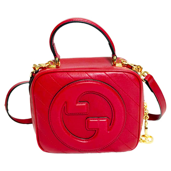 Kleine Gucci Blondie Henkeltasche aus burgunderrotem Kalbsleder - Image 1