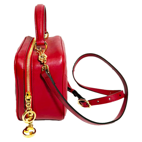 Kleine Gucci Blondie Henkeltasche aus burgunderrotem Kalbsleder - Image 5