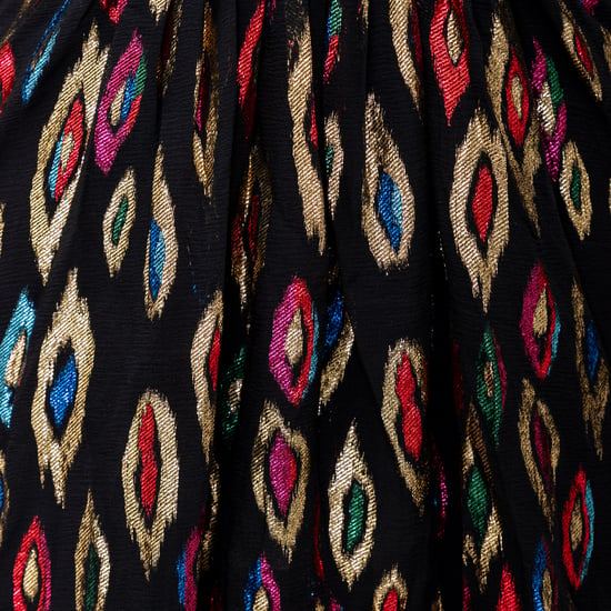 Saint Laurent – Cocktailkleid aus Jacquard mit Pfauenmuster – 20er - Image 3