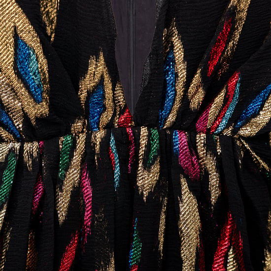 Saint Laurent – Cocktailkleid aus Jacquard mit Pfauenmuster – 20er - Image 6
