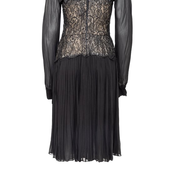 Nina Ricci Haute Boutique Chiffonkleid - 70er Jahre - Image 4