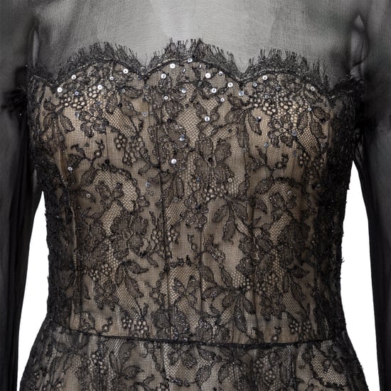 Nina Ricci Haute Boutique Chiffonkleid - 70er Jahre - Image 5