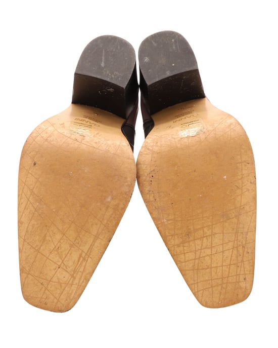 Ganni Western-Ankle-Boots aus mehrfarbigem Leder - Image 6