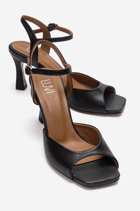 Elvia Leder Stiletto Knöchelriemen Sandale (Damen) - Image 1