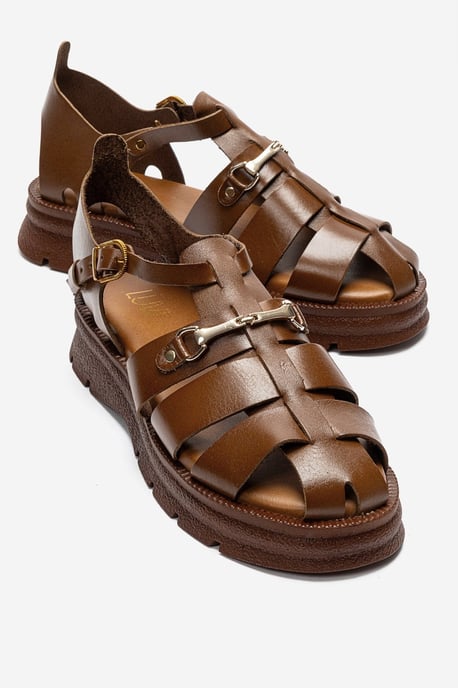 Riela Leder Schnallen Sandale (Damen) - Image 1
