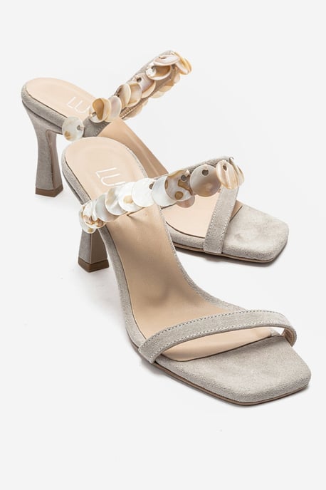 Arund Leder Stiletto Knöchelriemen Sandale (Damen) - Image 1