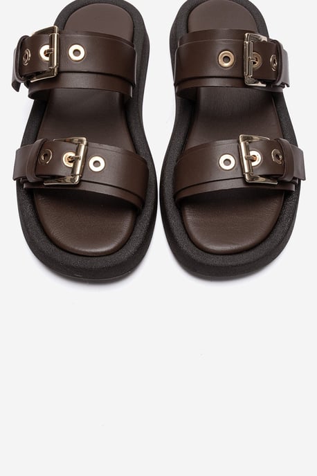Dorel Leder Schnallen Sandale (Damen) - Image 2