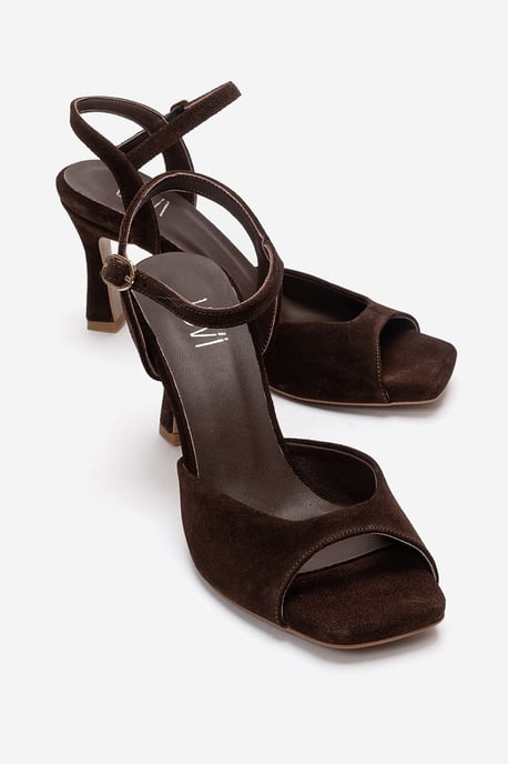 Elvia Leder Stiletto Knöchelriemen Sandale (Damen) - Image 1