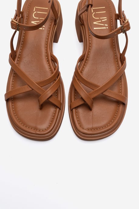 Cirelle Leder Blockabsatz Sandale (Damen) - Image 2