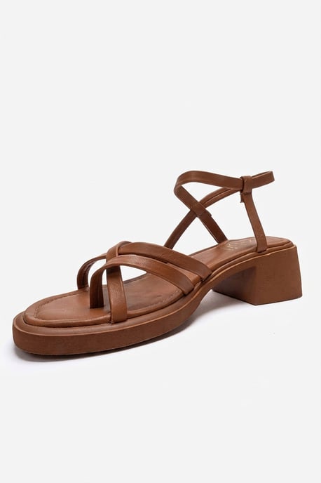 Cirelle Leder Blockabsatz Sandale (Damen) - Image 6