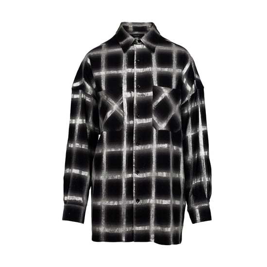 Amiri – Oversize-Hemd mit Glitzerkaromuster – 10er - Image 1