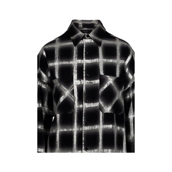 Amiri – Oversize-Hemd mit Glitzerkaromuster – 10er - Image 4
