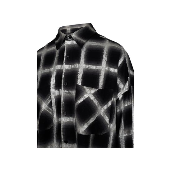 Amiri – Oversize-Hemd mit Glitzerkaromuster – 10er - Image 5