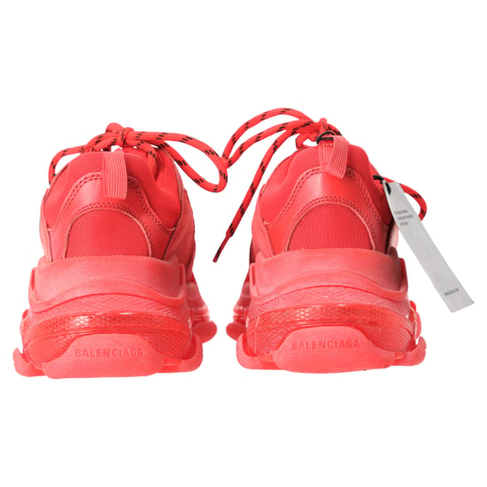 Balenciaga Triple S Sneaker mit transparenter Sohle aus rotem Polyester - Image 3