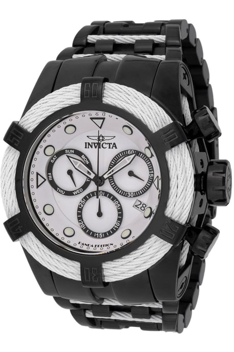 Invicta Bolt 48606 Herrenuhr - Quarzwerk - Edelstahl mit weißem Zifferblatt - 53 mm - Image 1