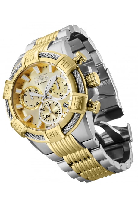 Invicta Bolt 25864 Herrenuhr - Quarzwerk - Edelstahl mit goldenem Zifferblatt - 51 mm - Image 2